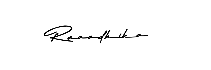 Design your own signature with our free online signature maker. With this signature software, you can create a handwritten (Asem Kandis PERSONAL USE) signature for name Raaadhika. Raaadhika signature style 9 images and pictures png