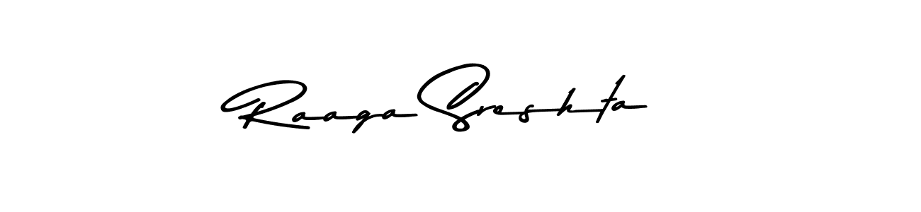 Make a beautiful signature design for name Raaga Sreshta. With this signature (Asem Kandis PERSONAL USE) style, you can create a handwritten signature for free. Raaga Sreshta signature style 9 images and pictures png