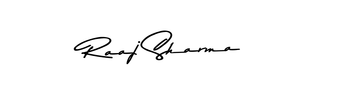 Design your own signature with our free online signature maker. With this signature software, you can create a handwritten (Asem Kandis PERSONAL USE) signature for name Raaj Sharma. Raaj Sharma signature style 9 images and pictures png