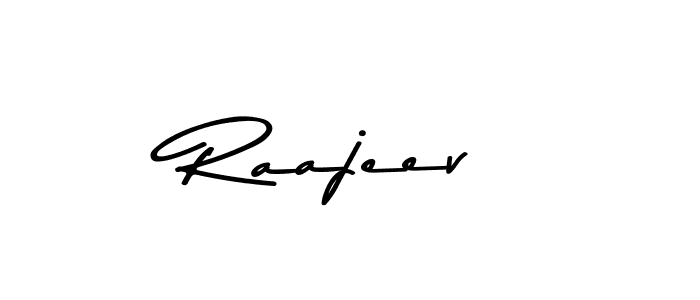 How to make Raajeev name signature. Use Asem Kandis PERSONAL USE style for creating short signs online. This is the latest handwritten sign. Raajeev signature style 9 images and pictures png