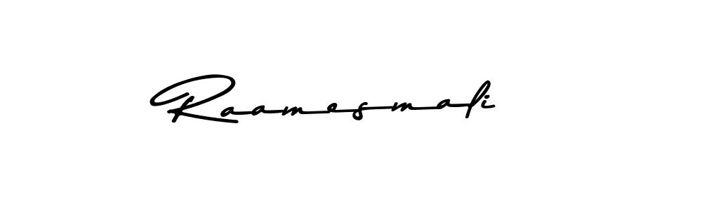 Use a signature maker to create a handwritten signature online. With this signature software, you can design (Asem Kandis PERSONAL USE) your own signature for name Raamesmali. Raamesmali signature style 9 images and pictures png