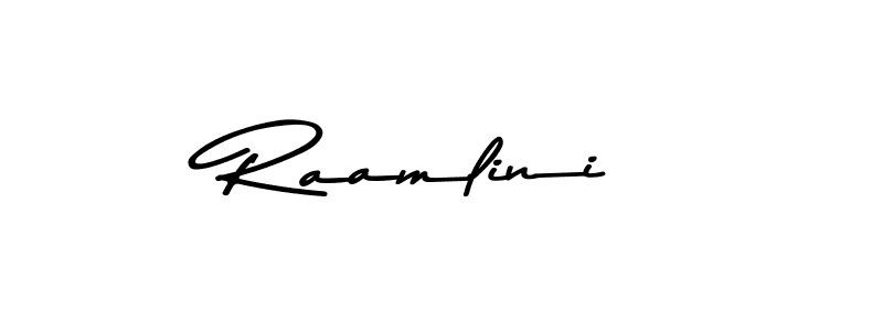 How to Draw Raamlini signature style? Asem Kandis PERSONAL USE is a latest design signature styles for name Raamlini. Raamlini signature style 9 images and pictures png