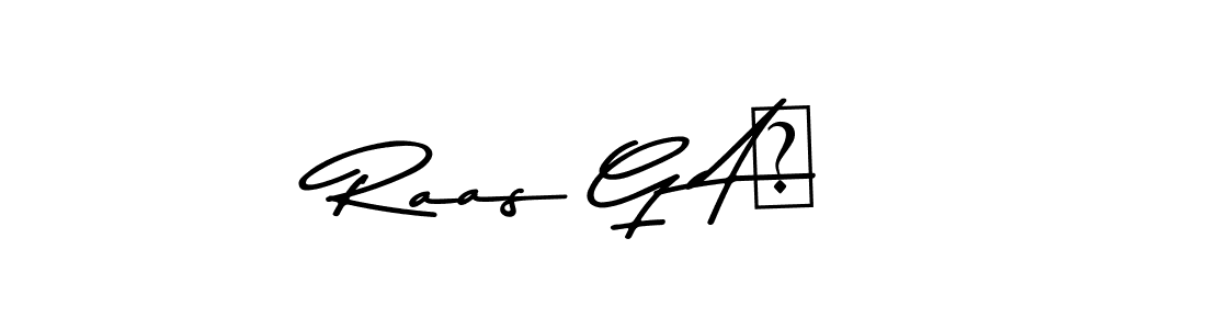 Use a signature maker to create a handwritten signature online. With this signature software, you can design (Asem Kandis PERSONAL USE) your own signature for name Raas G Aㅡ. Raas G Aㅡ signature style 9 images and pictures png