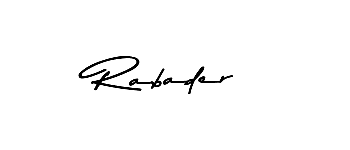 Asem Kandis PERSONAL USE is a professional signature style that is perfect for those who want to add a touch of class to their signature. It is also a great choice for those who want to make their signature more unique. Get Rabader name to fancy signature for free. Rabader signature style 9 images and pictures png