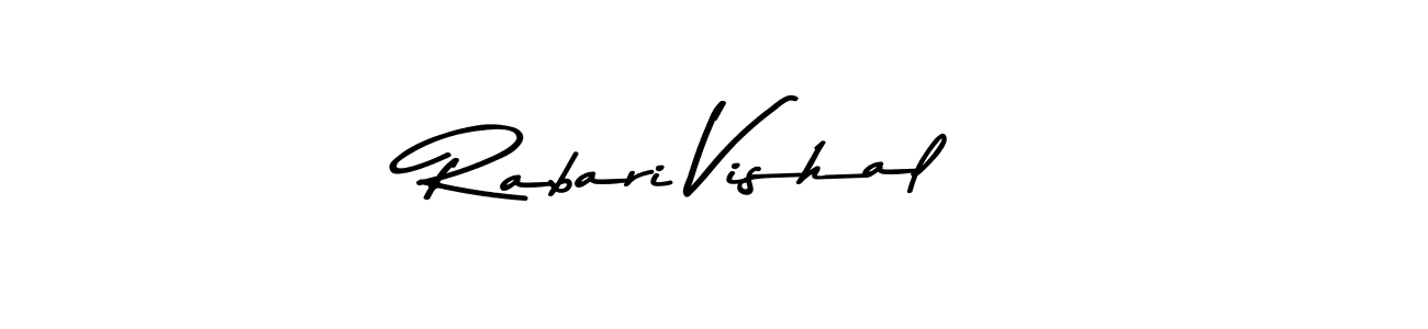 Design your own signature with our free online signature maker. With this signature software, you can create a handwritten (Asem Kandis PERSONAL USE) signature for name Rabari Vishal. Rabari Vishal signature style 9 images and pictures png