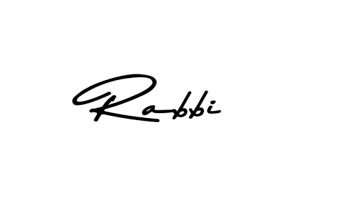 Design your own signature with our free online signature maker. With this signature software, you can create a handwritten (Asem Kandis PERSONAL USE) signature for name Rabbi. Rabbi signature style 9 images and pictures png