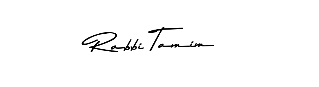 How to make Rabbi Tamim name signature. Use Asem Kandis PERSONAL USE style for creating short signs online. This is the latest handwritten sign. Rabbi Tamim signature style 9 images and pictures png