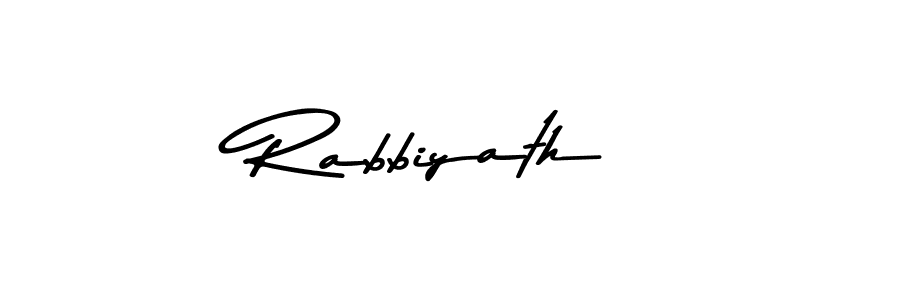 Rabbiyath stylish signature style. Best Handwritten Sign (Asem Kandis PERSONAL USE) for my name. Handwritten Signature Collection Ideas for my name Rabbiyath. Rabbiyath signature style 9 images and pictures png