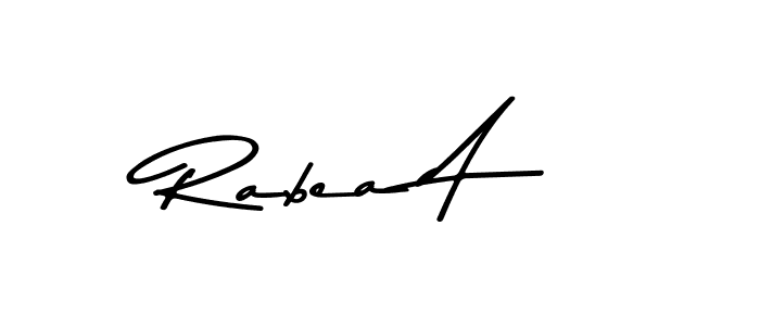 How to make Rabea A signature? Asem Kandis PERSONAL USE is a professional autograph style. Create handwritten signature for Rabea A name. Rabea A signature style 9 images and pictures png