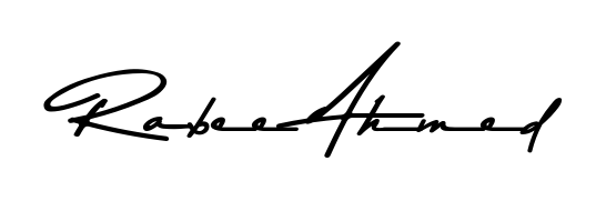 How to Draw Rabee Ahmed signature style? Asem Kandis PERSONAL USE is a latest design signature styles for name Rabee Ahmed. Rabee Ahmed signature style 9 images and pictures png