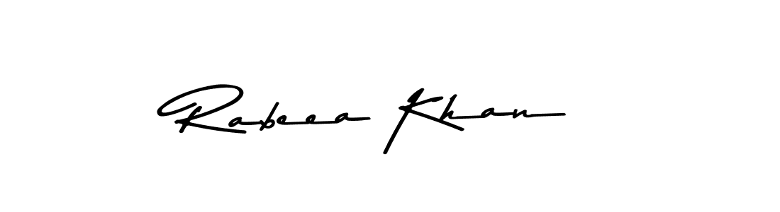 Use a signature maker to create a handwritten signature online. With this signature software, you can design (Asem Kandis PERSONAL USE) your own signature for name Rabeea Khan. Rabeea Khan signature style 9 images and pictures png