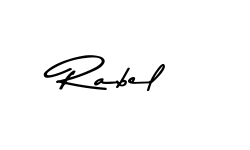 Create a beautiful signature design for name Rabel. With this signature (Asem Kandis PERSONAL USE) fonts, you can make a handwritten signature for free. Rabel signature style 9 images and pictures png