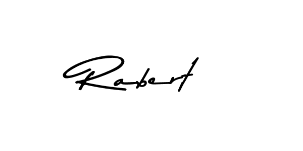 How to make Rabert name signature. Use Asem Kandis PERSONAL USE style for creating short signs online. This is the latest handwritten sign. Rabert signature style 9 images and pictures png