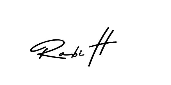 Asem Kandis PERSONAL USE is a professional signature style that is perfect for those who want to add a touch of class to their signature. It is also a great choice for those who want to make their signature more unique. Get Rabi H name to fancy signature for free. Rabi H signature style 9 images and pictures png