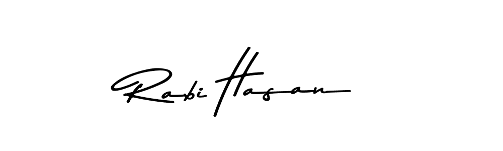 The best way (Asem Kandis PERSONAL USE) to make a short signature is to pick only two or three words in your name. The name Rabi Hasan include a total of six letters. For converting this name. Rabi Hasan signature style 9 images and pictures png