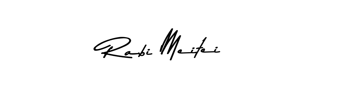 Design your own signature with our free online signature maker. With this signature software, you can create a handwritten (Asem Kandis PERSONAL USE) signature for name Rabi Meitei. Rabi Meitei signature style 9 images and pictures png