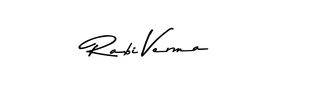 The best way (Asem Kandis PERSONAL USE) to make a short signature is to pick only two or three words in your name. The name Rabi Verma include a total of six letters. For converting this name. Rabi Verma signature style 9 images and pictures png