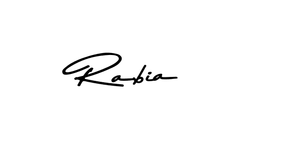 Design your own signature with our free online signature maker. With this signature software, you can create a handwritten (Asem Kandis PERSONAL USE) signature for name Rabia . Rabia  signature style 9 images and pictures png