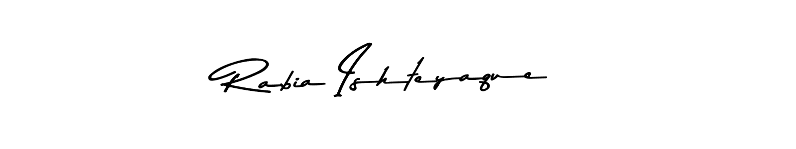 You can use this online signature creator to create a handwritten signature for the name Rabia Ishteyaque. This is the best online autograph maker. Rabia Ishteyaque signature style 9 images and pictures png