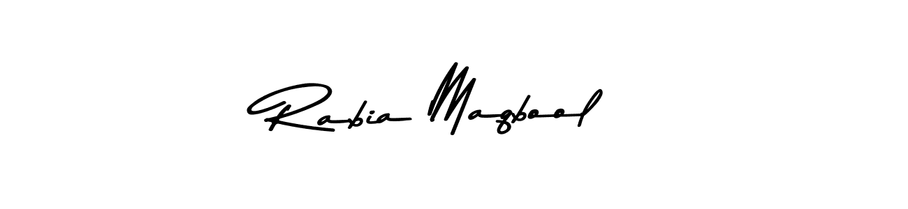 if you are searching for the best signature style for your name Rabia Maqbool. so please give up your signature search. here we have designed multiple signature styles  using Asem Kandis PERSONAL USE. Rabia Maqbool signature style 9 images and pictures png