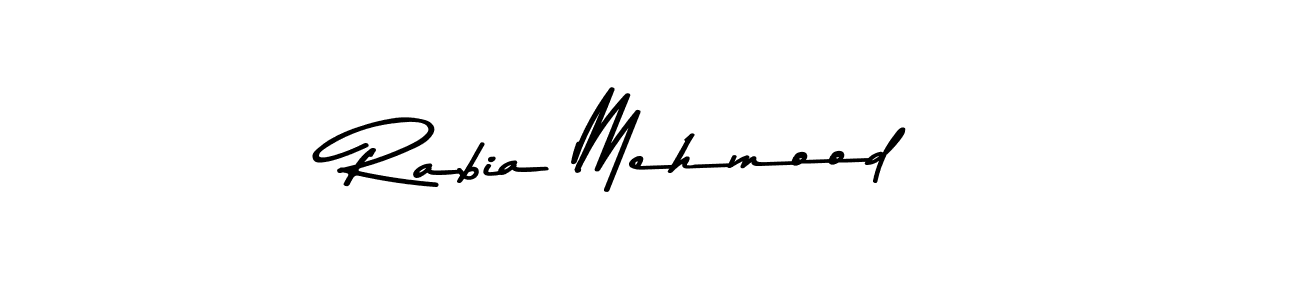 Also You can easily find your signature by using the search form. We will create Rabia Mehmood name handwritten signature images for you free of cost using Asem Kandis PERSONAL USE sign style. Rabia Mehmood signature style 9 images and pictures png