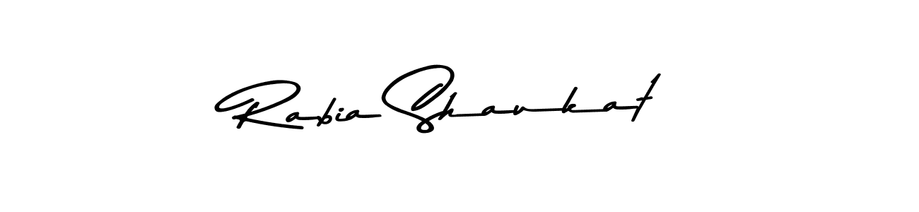 This is the best signature style for the Rabia Shaukat name. Also you like these signature font (Asem Kandis PERSONAL USE). Mix name signature. Rabia Shaukat signature style 9 images and pictures png