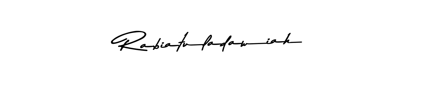 How to Draw Rabiatuladawiah signature style? Asem Kandis PERSONAL USE is a latest design signature styles for name Rabiatuladawiah. Rabiatuladawiah signature style 9 images and pictures png