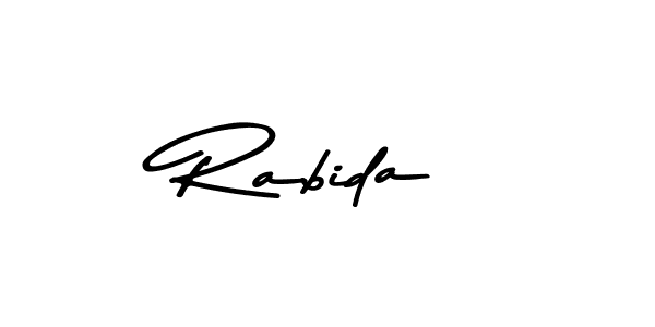 Rabida stylish signature style. Best Handwritten Sign (Asem Kandis PERSONAL USE) for my name. Handwritten Signature Collection Ideas for my name Rabida. Rabida signature style 9 images and pictures png