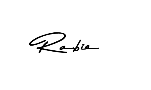 if you are searching for the best signature style for your name Rabie. so please give up your signature search. here we have designed multiple signature styles  using Asem Kandis PERSONAL USE. Rabie signature style 9 images and pictures png