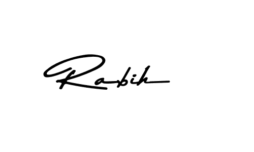 You should practise on your own different ways (Asem Kandis PERSONAL USE) to write your name (Rabih) in signature. don't let someone else do it for you. Rabih signature style 9 images and pictures png