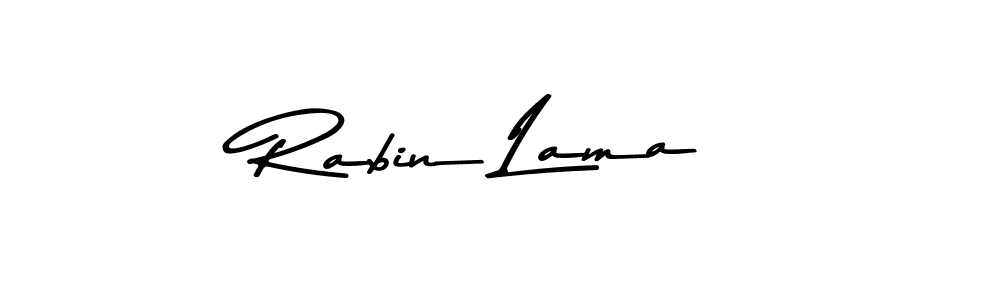 Rabin Lama stylish signature style. Best Handwritten Sign (Asem Kandis PERSONAL USE) for my name. Handwritten Signature Collection Ideas for my name Rabin Lama. Rabin Lama signature style 9 images and pictures png