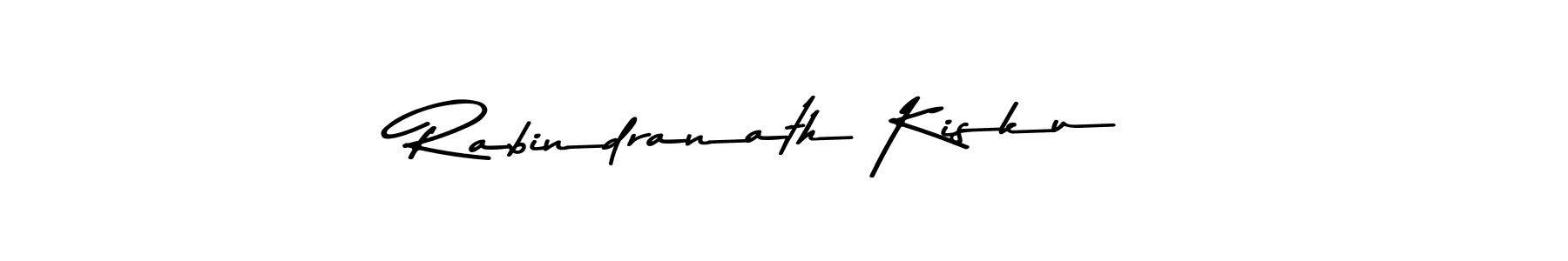 How to make Rabindranath Kisku name signature. Use Asem Kandis PERSONAL USE style for creating short signs online. This is the latest handwritten sign. Rabindranath Kisku signature style 9 images and pictures png