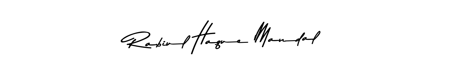 Create a beautiful signature design for name Rabiul Haque Mandal. With this signature (Asem Kandis PERSONAL USE) fonts, you can make a handwritten signature for free. Rabiul Haque Mandal signature style 9 images and pictures png