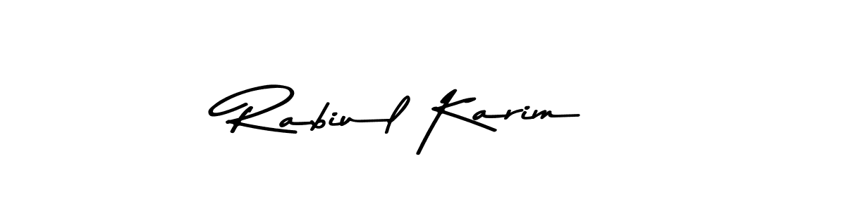 Asem Kandis PERSONAL USE is a professional signature style that is perfect for those who want to add a touch of class to their signature. It is also a great choice for those who want to make their signature more unique. Get Rabiul Karim name to fancy signature for free. Rabiul Karim signature style 9 images and pictures png