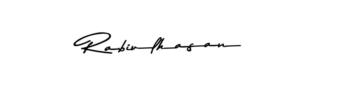 Design your own signature with our free online signature maker. With this signature software, you can create a handwritten (Asem Kandis PERSONAL USE) signature for name Rabiulhasan. Rabiulhasan signature style 9 images and pictures png