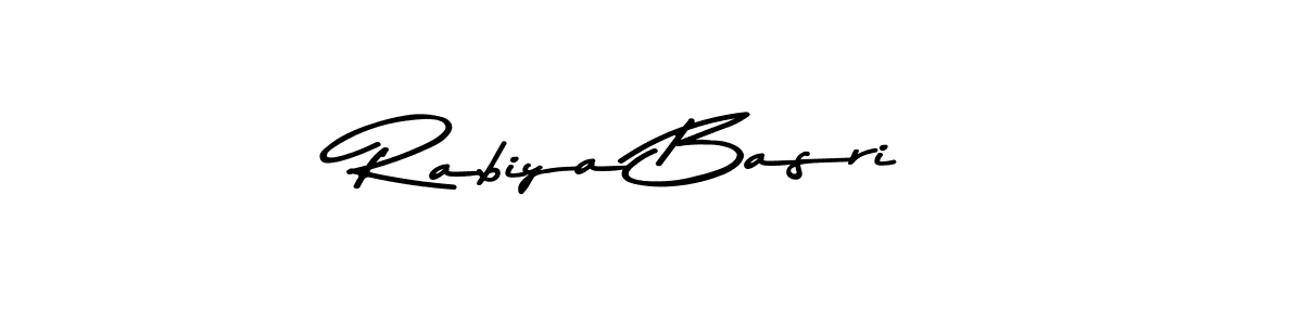 Design your own signature with our free online signature maker. With this signature software, you can create a handwritten (Asem Kandis PERSONAL USE) signature for name Rabiya Basri. Rabiya Basri signature style 9 images and pictures png