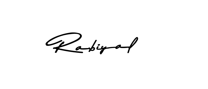 How to Draw Rabiyal signature style? Asem Kandis PERSONAL USE is a latest design signature styles for name Rabiyal. Rabiyal signature style 9 images and pictures png