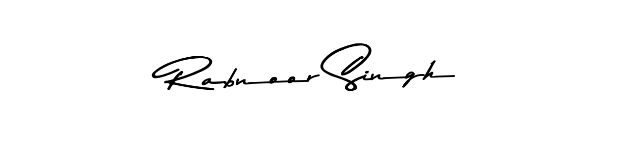 You should practise on your own different ways (Asem Kandis PERSONAL USE) to write your name (Rabnoor Singh) in signature. don't let someone else do it for you. Rabnoor Singh signature style 9 images and pictures png