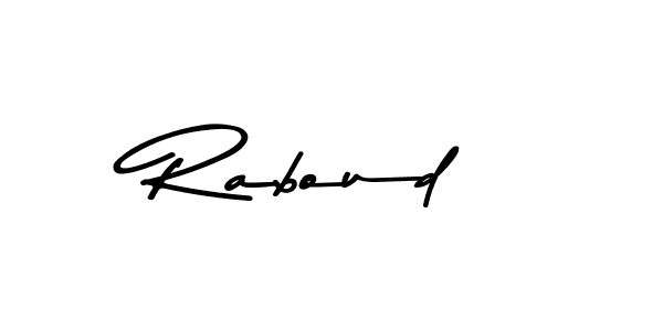 Raboud stylish signature style. Best Handwritten Sign (Asem Kandis PERSONAL USE) for my name. Handwritten Signature Collection Ideas for my name Raboud. Raboud signature style 9 images and pictures png