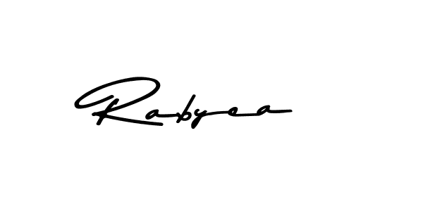 Rabyea stylish signature style. Best Handwritten Sign (Asem Kandis PERSONAL USE) for my name. Handwritten Signature Collection Ideas for my name Rabyea. Rabyea signature style 9 images and pictures png