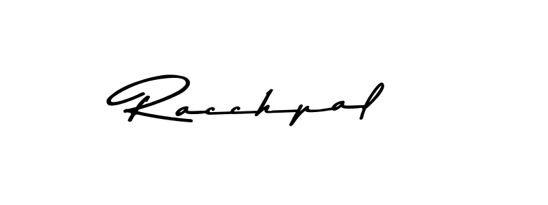 Make a beautiful signature design for name Racchpal. With this signature (Asem Kandis PERSONAL USE) style, you can create a handwritten signature for free. Racchpal signature style 9 images and pictures png