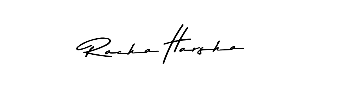 This is the best signature style for the Racha Harsha name. Also you like these signature font (Asem Kandis PERSONAL USE). Mix name signature. Racha Harsha signature style 9 images and pictures png