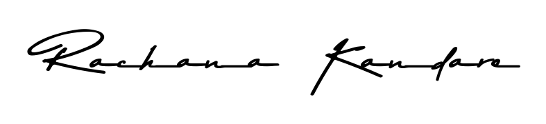 You should practise on your own different ways (Asem Kandis PERSONAL USE) to write your name (Rachana  Kandare) in signature. Don't let someone else do it for you. Rachana  Kandare signature style 9 images and pictures png