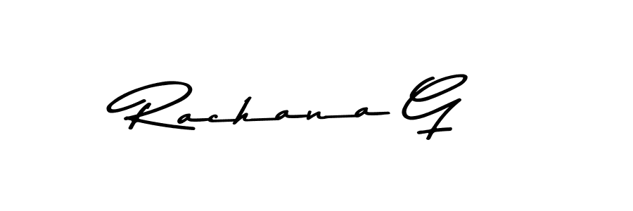 Create a beautiful signature design for name Rachana G. With this signature (Asem Kandis PERSONAL USE) fonts, you can make a handwritten signature for free. Rachana G signature style 9 images and pictures png