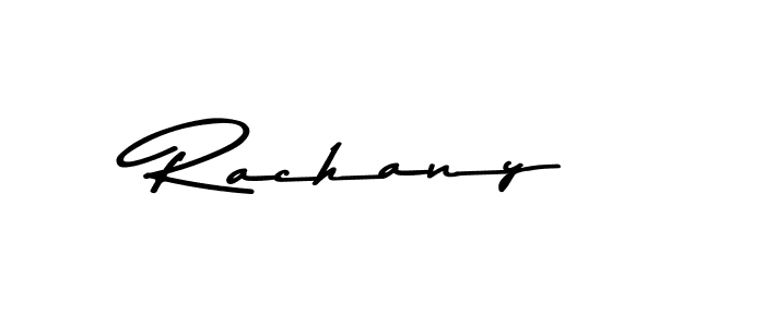 Use a signature maker to create a handwritten signature online. With this signature software, you can design (Asem Kandis PERSONAL USE) your own signature for name Rachany. Rachany signature style 9 images and pictures png