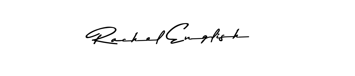 How to make Rachel English name signature. Use Asem Kandis PERSONAL USE style for creating short signs online. This is the latest handwritten sign. Rachel English signature style 9 images and pictures png