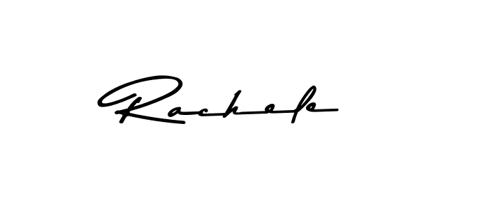 How to make Rachele name signature. Use Asem Kandis PERSONAL USE style for creating short signs online. This is the latest handwritten sign. Rachele signature style 9 images and pictures png