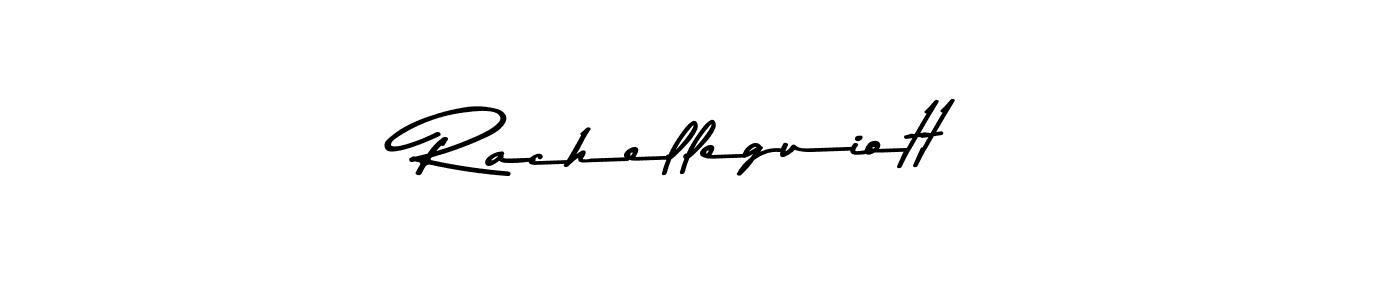 Make a beautiful signature design for name Rachelleguiott. With this signature (Asem Kandis PERSONAL USE) style, you can create a handwritten signature for free. Rachelleguiott signature style 9 images and pictures png