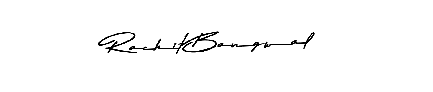 Create a beautiful signature design for name Rachit Bangwal. With this signature (Asem Kandis PERSONAL USE) fonts, you can make a handwritten signature for free. Rachit Bangwal signature style 9 images and pictures png