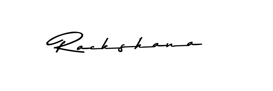 Rackshana stylish signature style. Best Handwritten Sign (Asem Kandis PERSONAL USE) for my name. Handwritten Signature Collection Ideas for my name Rackshana. Rackshana signature style 9 images and pictures png